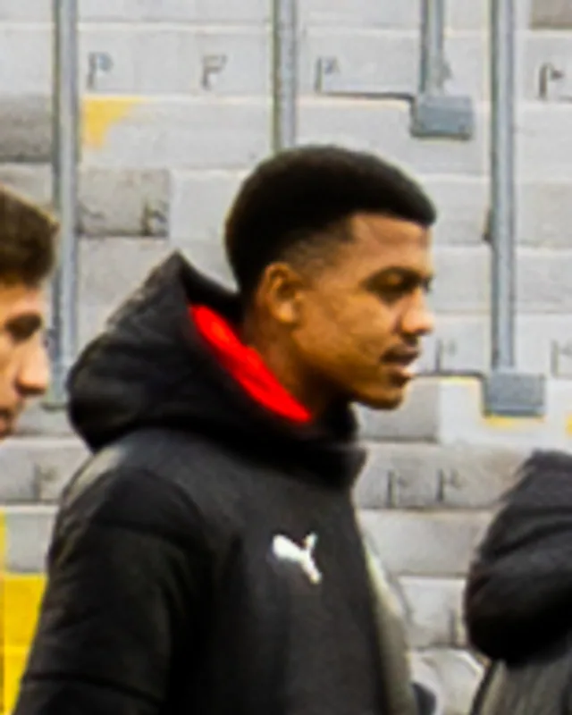 Abdelhamid Ait Boudlal warming up in Morocco team clothing